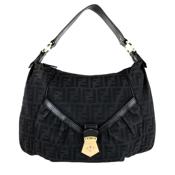 Fendi Handbags - Vintage Fendi Chef leather black zucca bag